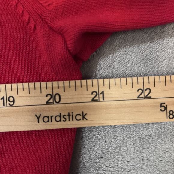 Alfani 1/4 Zip Pullover Sweater Merlot Red Mens Sz M Mock Neck - Picture 5 of 8